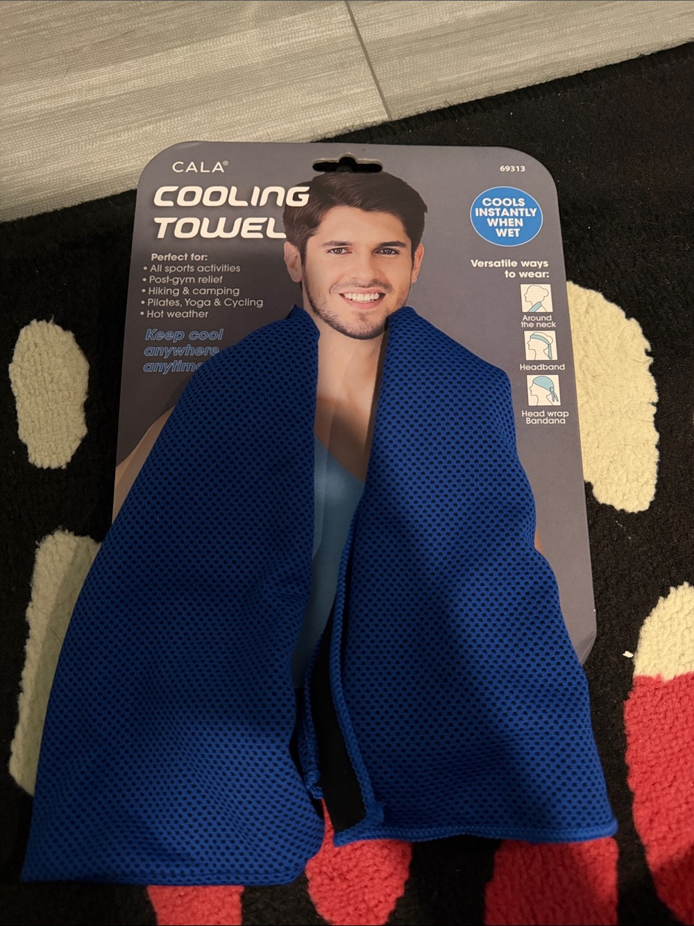 CALA Blue Cooling Towel – Instant-Refresh Neck Wrap for Men